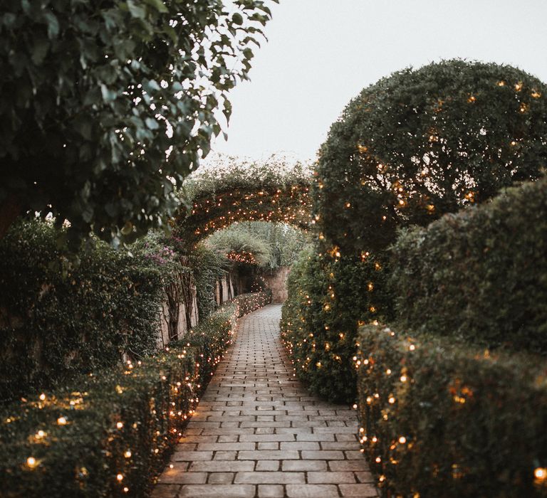 Fairy Lights For Outdoor Wedding Reception