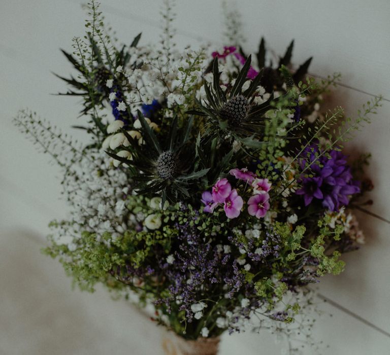 Wild Flower Bouquet | Isle of Sky Elopement Wedding | Wonderful & Strange Photography