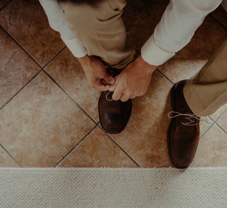 Grooms Shoes | Isle of Sky Elopement Wedding | Wonderful & Strange Photography