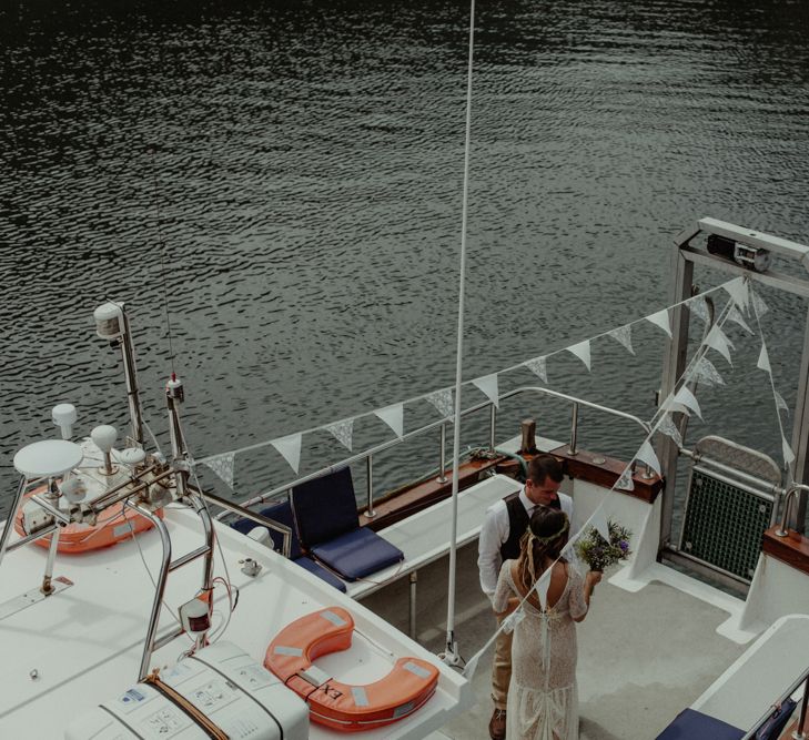 Wedding Boat | Isle of Sky Elopement Wedding | Wonderful & Strange Photography