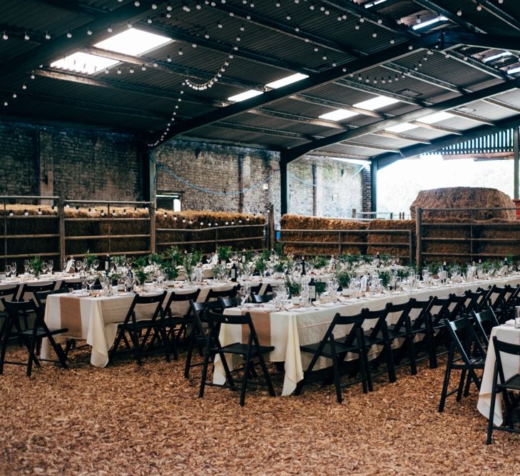 Tablescape | Outdoor Ceremony & Rustic Wedding at Patricks Barn, Sussex | Dale Weeks Photography | Love Filmed