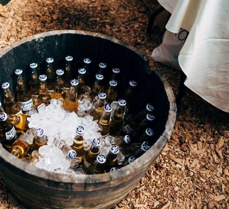 Beer Bottle Crate | Outdoor Ceremony & Rustic Wedding at Patricks Barn, Sussex | Dale Weeks Photography | Love Filmed