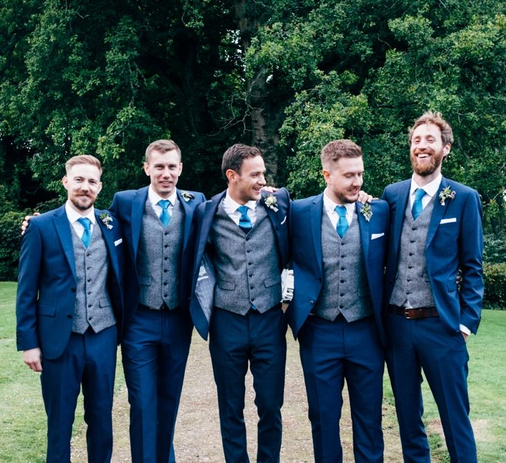 Groomsmen in Next Suits | Rustic Wedding at Patricks Barn, Sussex | Dale Weeks Photography | Love Filmed