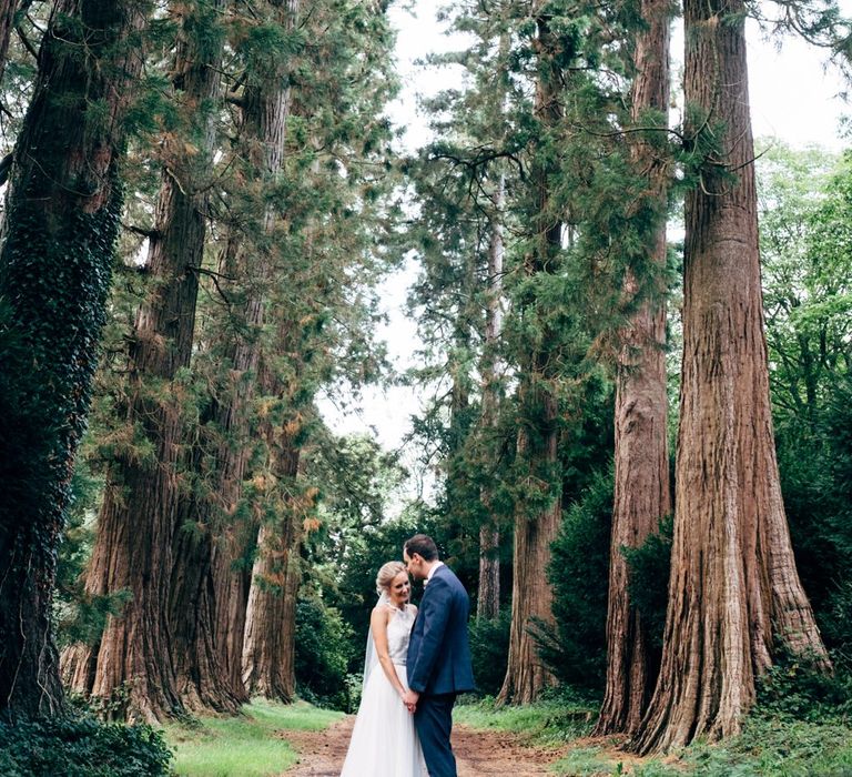 Bride in Watters Peyton Top & Gracia Skirt Bridal Separates | Groom in Next Suit | Rustic Wedding at Patricks Barn, Sussex | Dale Weeks Photography | Love Filmed