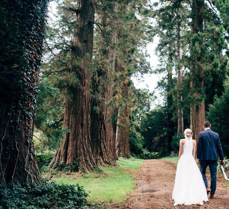 Bride in Watters Peyton Top & Gracia Skirt Bridal Separates | Groom in Next Suit | Rustic Wedding at Patricks Barn, Sussex | Dale Weeks Photography | Love Filmed