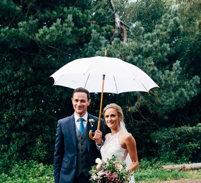 Bride in Watters Peyton Top & Gracia Skirt Bridal Separates | Groom in Next Suit | Rustic Wedding at Patricks Barn, Sussex | Dale Weeks Photography | Love Filmed