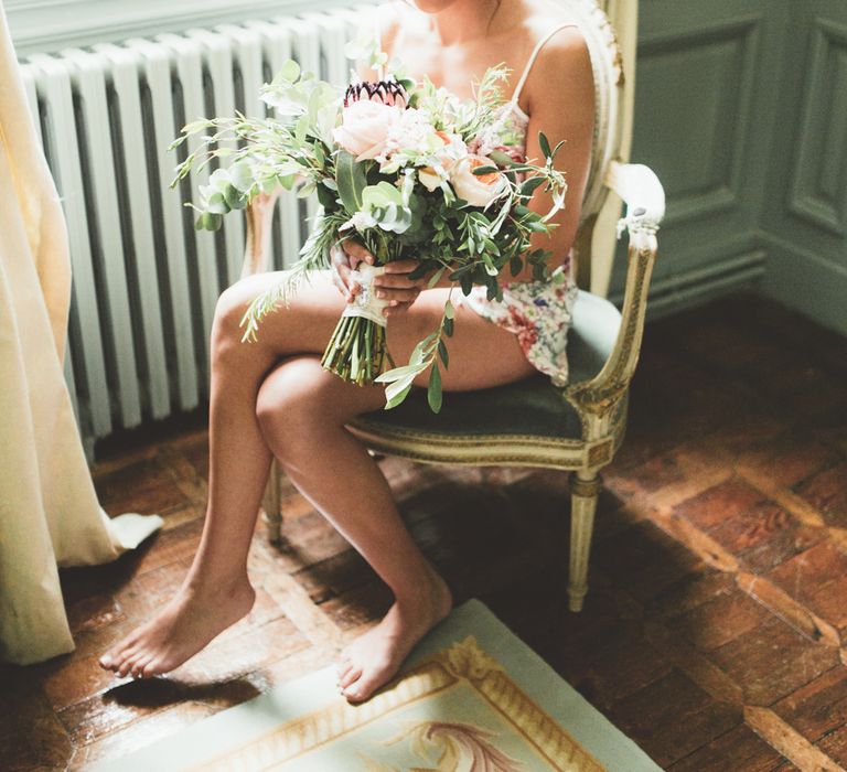 Beautiful Bride Getting Ready For Wedding