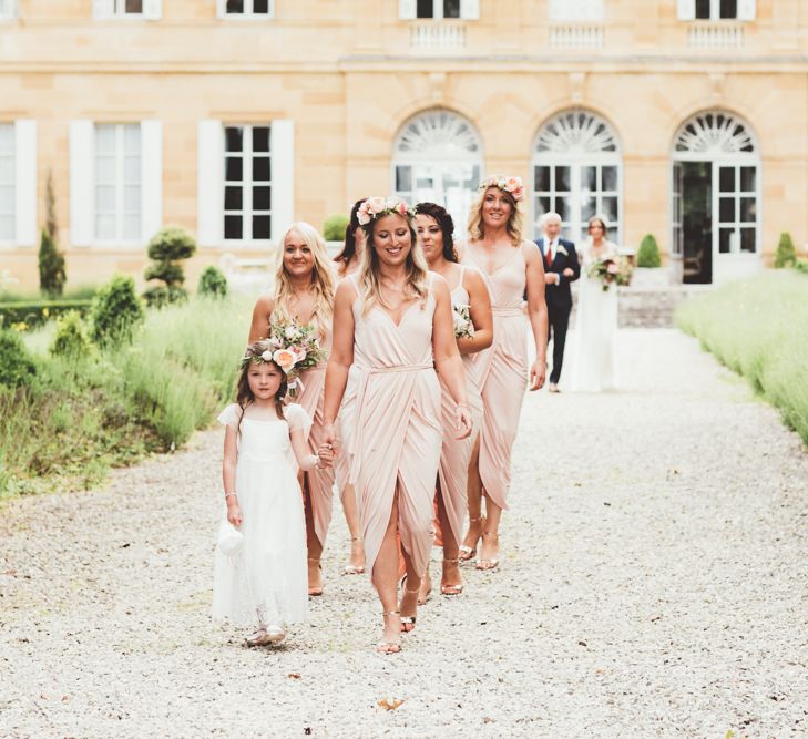 French Chateau Wedding With Outdoor Wedding Ceremony