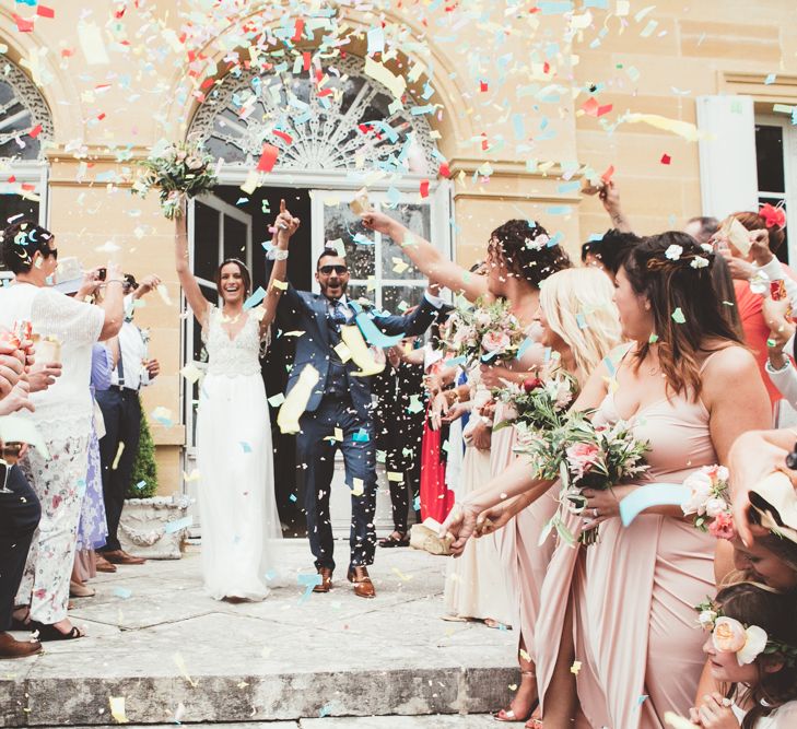 French Chateau Wedding With Outdoor Wedding Ceremony