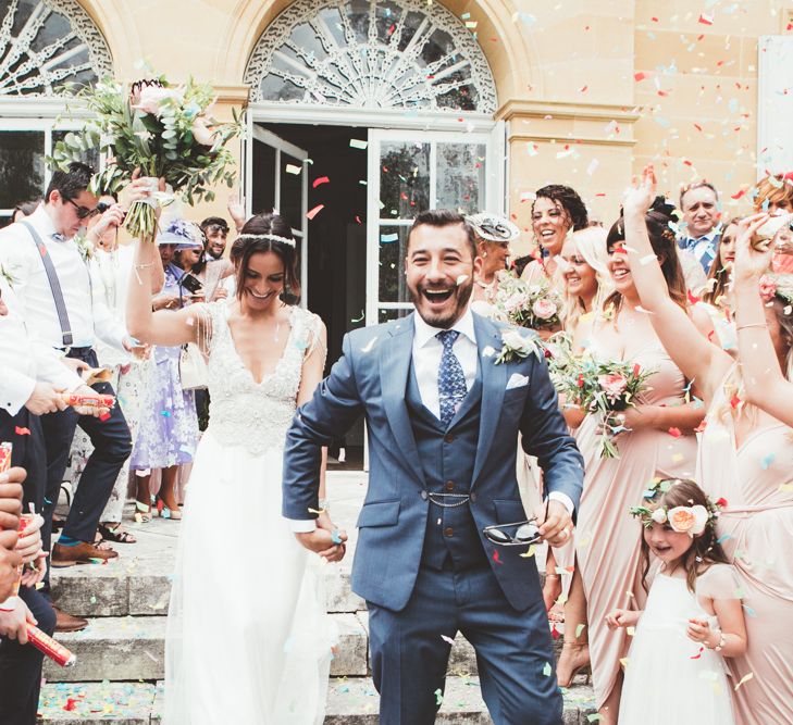 French Chateau Wedding With Outdoor Wedding Ceremony