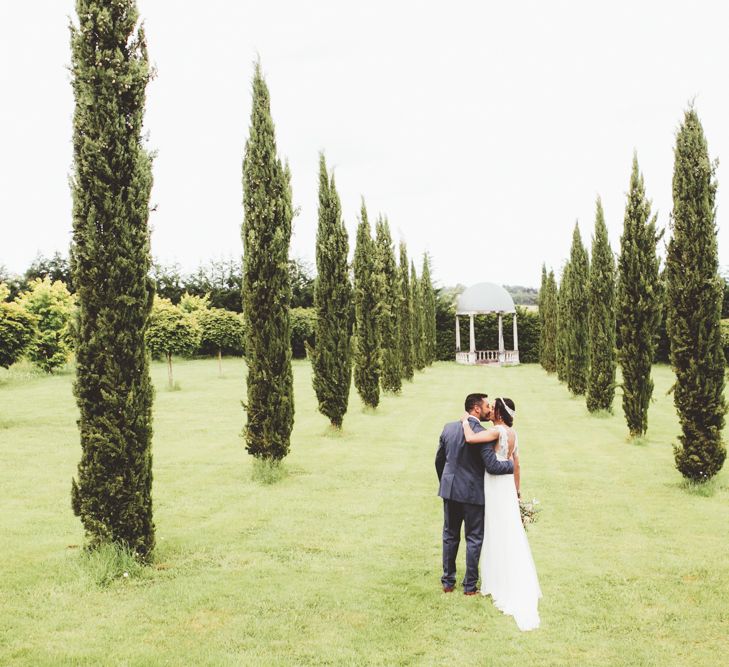 French Chateau Wedding With Outdoor Wedding Ceremony