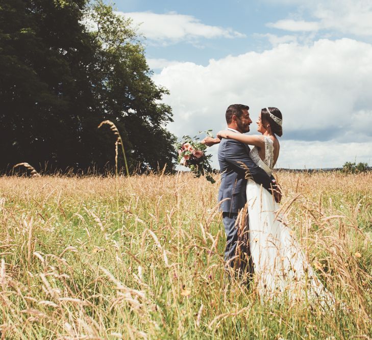 French Chateau Wedding With Outdoor Wedding Ceremony