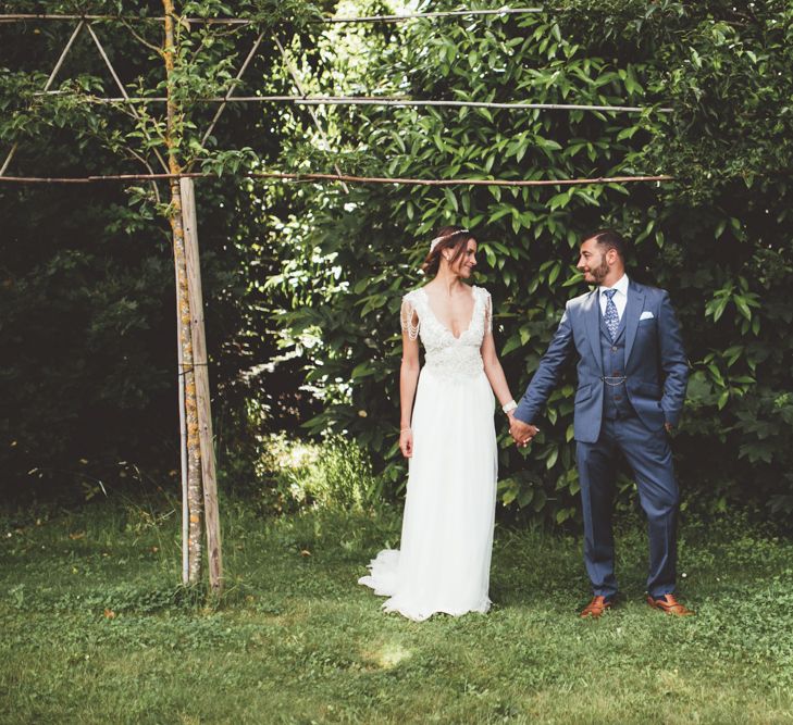 French Chateau Wedding With Outdoor Wedding Ceremony