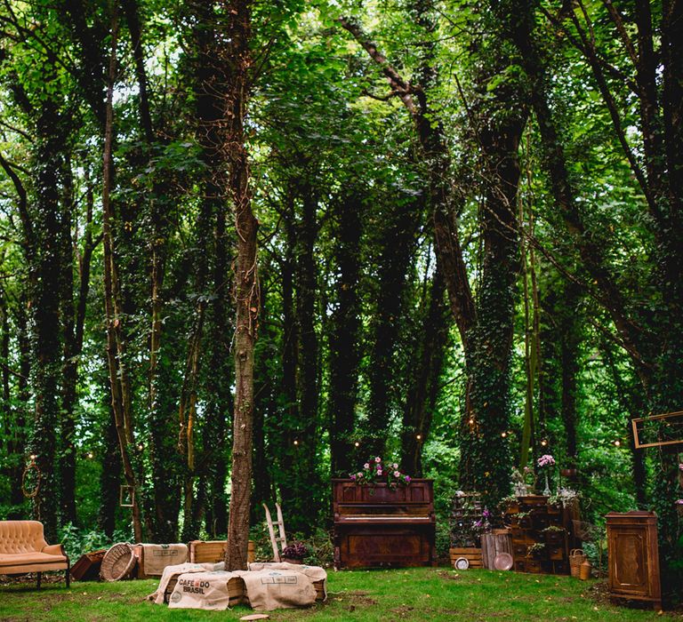 Seating Area | Bright At Home Tipi Wedding | Barney Walters Photography