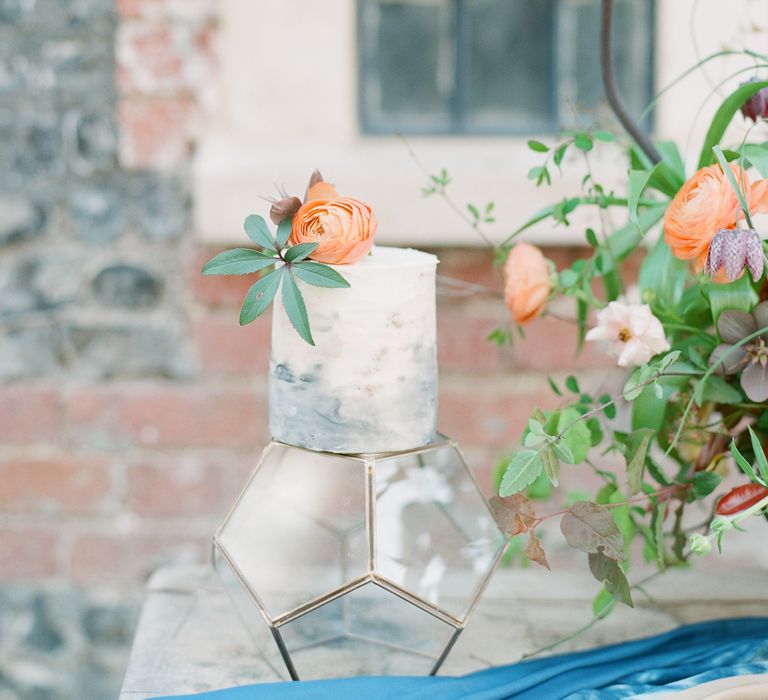 Sky Blue & Coral Wedding Inspiration For An Elegant Shoot In A Glasshouse At The Bombay Sapphire Distillery With Images From Julie Michaelsen Photography