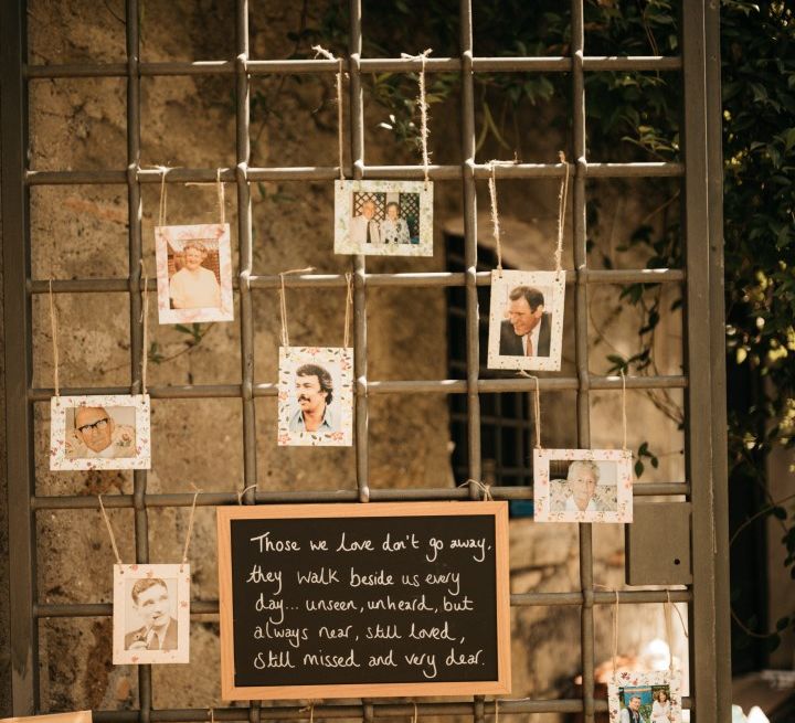 Romantic Outdoor Destination Wedding Umbria With White Linen, Foliage And Gold Accents With Bride In Bespoke Lace Dress And Images From Andrea & Federica