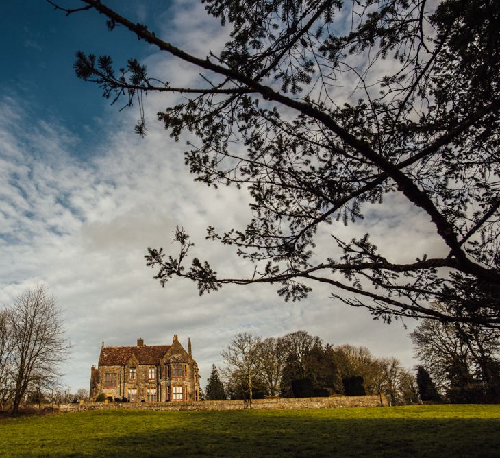 Huntsham Court Winter Wedding Image by Micelle Wood Photographer