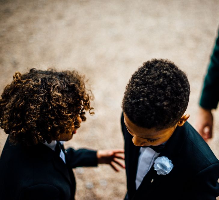 Page Boy In Black Tie Image by Michelle Wood Photographer