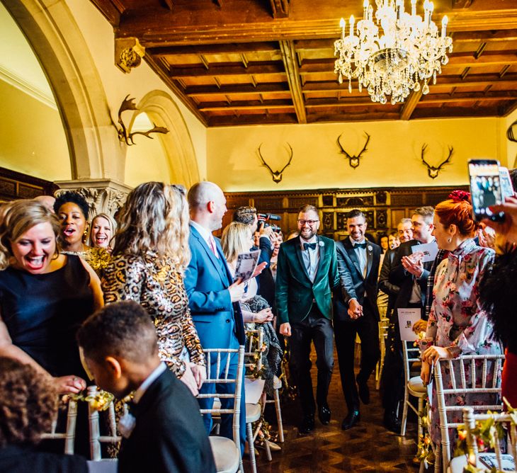 Huntsham Court Winter Wedding Image by Michelle Wood Photographer