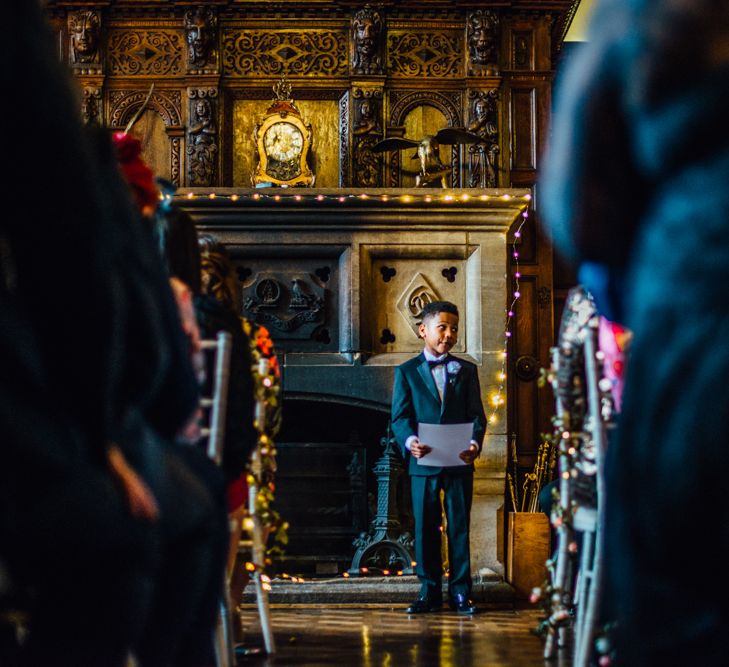 Huntsham Court Winter Wedding Image by Michelle Wood Photographer