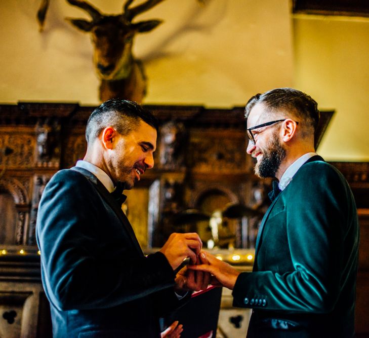 Huntsham Court Winter Wedding Image by Michelle Wood Photographer