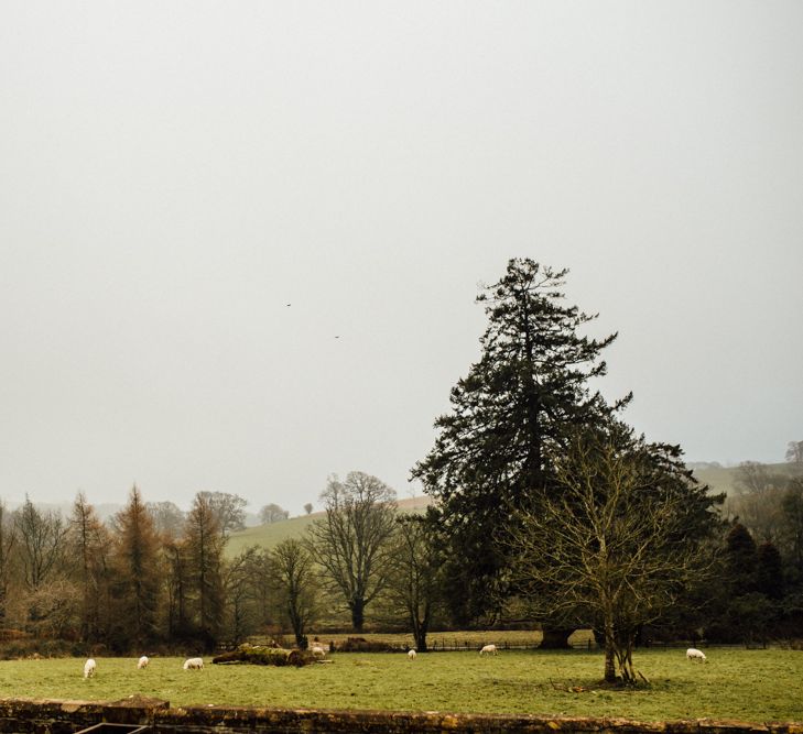 Huntsham Court Winter Wedding Image by Michelle Wood Photographer