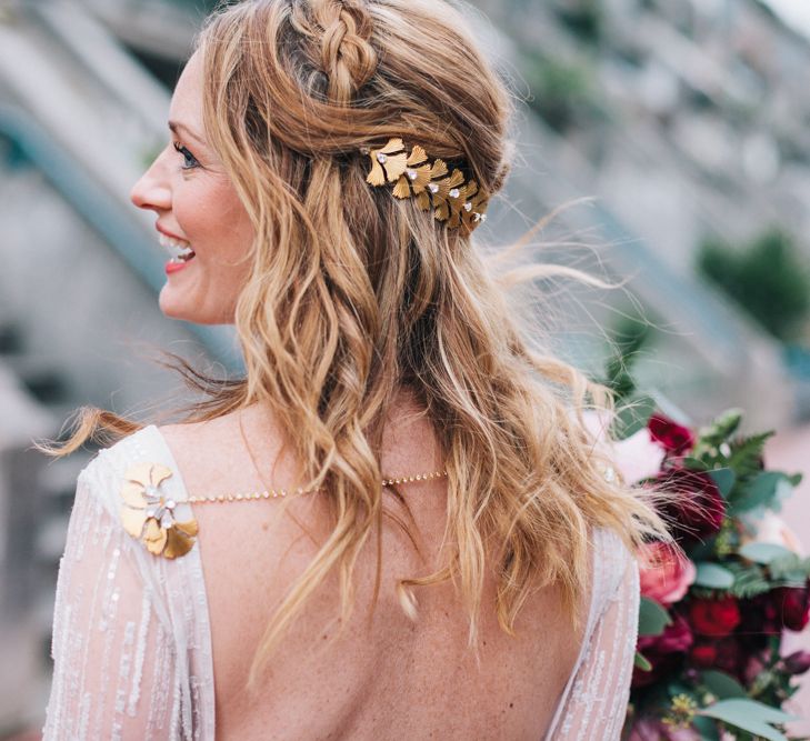 Bride with Kelly Spence Headpiece