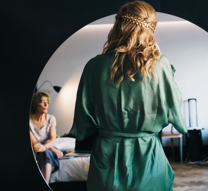 Bride Getting Ready For Wedding Day