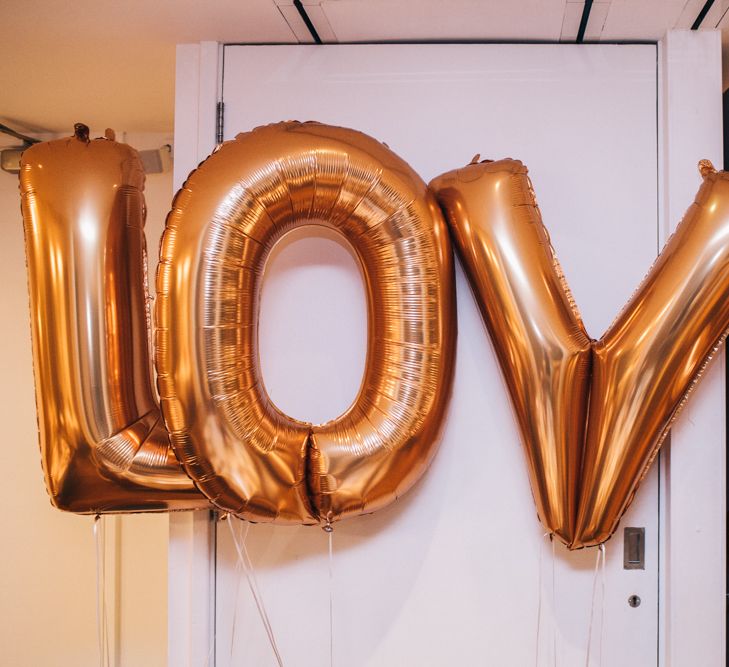 LOVE Balloons Wedding Decor