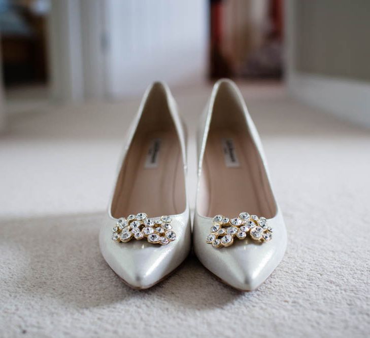 Jewel Encrusted Wedding Shoes | Blink Photography