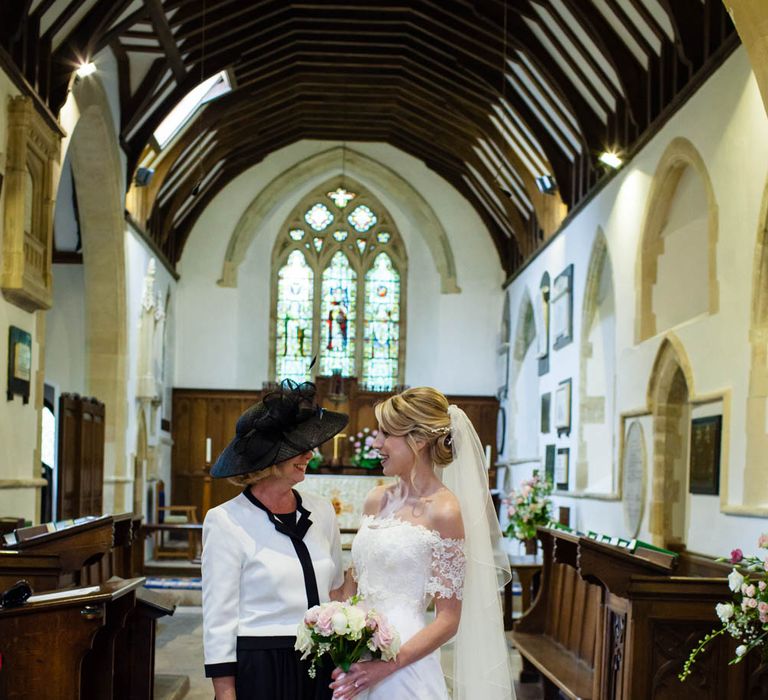 Bride in Sassi Holford Grace Wedding Dress & Mother of the Bride | Blink Photography