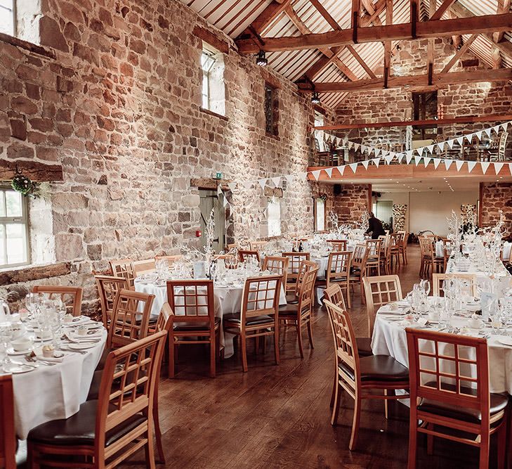 Rustic Reception at The Ashes Barns in Staffordshire