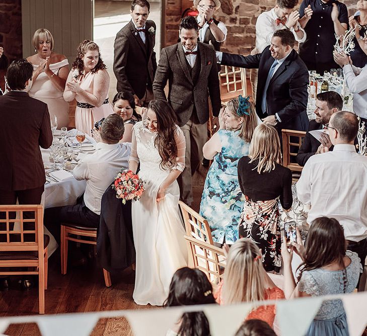 Rustic Reception at The Ashes Barns in Staffordshire