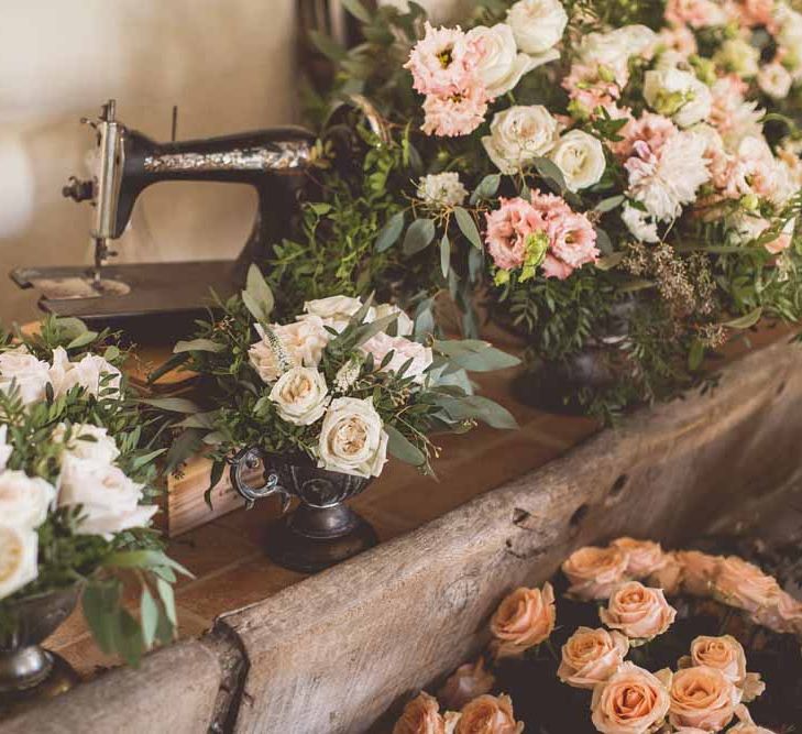 Wedding Flowers Ready To Be Arranged // Rustic Luxe Wedding In Tuscany Styled By The Wedding Of My Dreams With Flowers By Passion For Flowers Anna Campbell Bride Images & Film From WE ARE // THE CLARKES