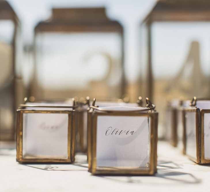 Escort Cards For Wedding // Rustic Luxe Wedding In Tuscany Styled By The Wedding Of My Dreams With Flowers By Passion For Flowers Anna Campbell Bride Images & Film From WE ARE // THE CLARKES