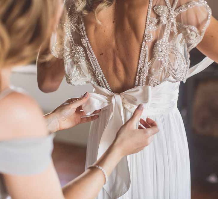 Anna Campbell Adelaide Wedding Dress // Rustic Luxe Wedding In Tuscany Styled By The Wedding Of My Dreams With Flowers By Passion For Flowers Anna Campbell Bride Images & Film From WE ARE // THE CLARKES