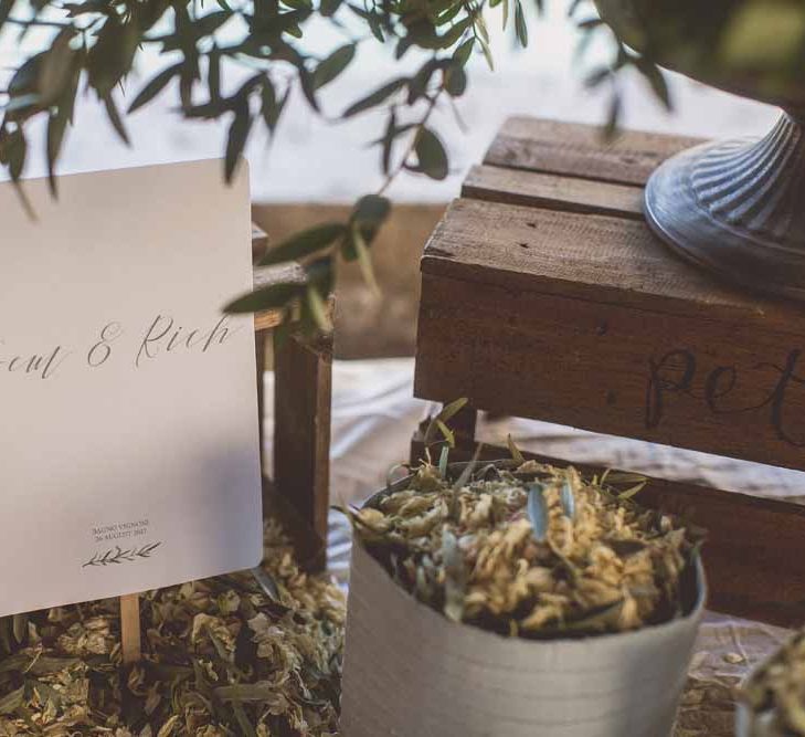 Rustic Luxe Wedding In Tuscany Styled By The Wedding Of My Dreams With Flowers By Passion For Flowers Anna Campbell Bride Images & Film From WE ARE // THE CLARKES