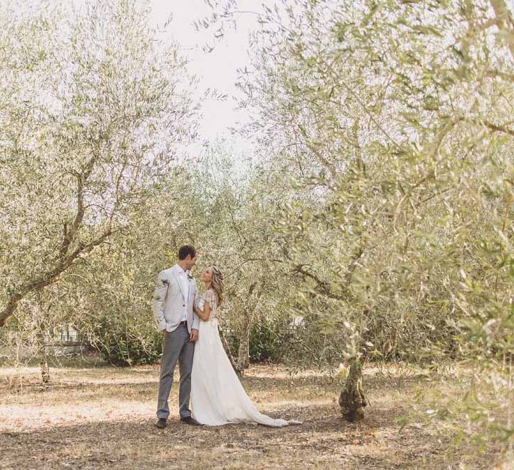 Anna Campbell Adelaide Wedding Dress // Rustic Luxe Wedding In Tuscany Styled By The Wedding Of My Dreams With Flowers By Passion For Flowers Anna Campbell Bride Images & Film From WE ARE // THE CLARKES