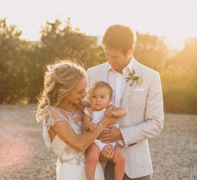 Bridesmaids In Grey Dresses By Jenny Yoo // Rustic Luxe Wedding In Tuscany Styled By The Wedding Of My Dreams With Flowers By Passion For Flowers Anna Campbell Bride Images & Film From WE ARE // THE CLARKES