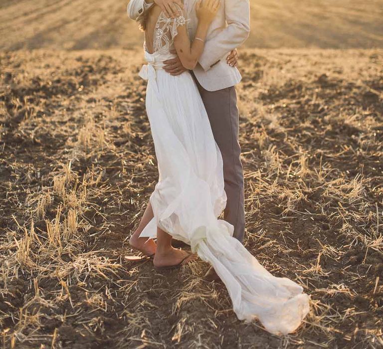 Bridesmaids In Grey Dresses By Jenny Yoo // Rustic Luxe Wedding In Tuscany Styled By The Wedding Of My Dreams With Flowers By Passion For Flowers Anna Campbell Bride Images & Film From WE ARE // THE CLARKES