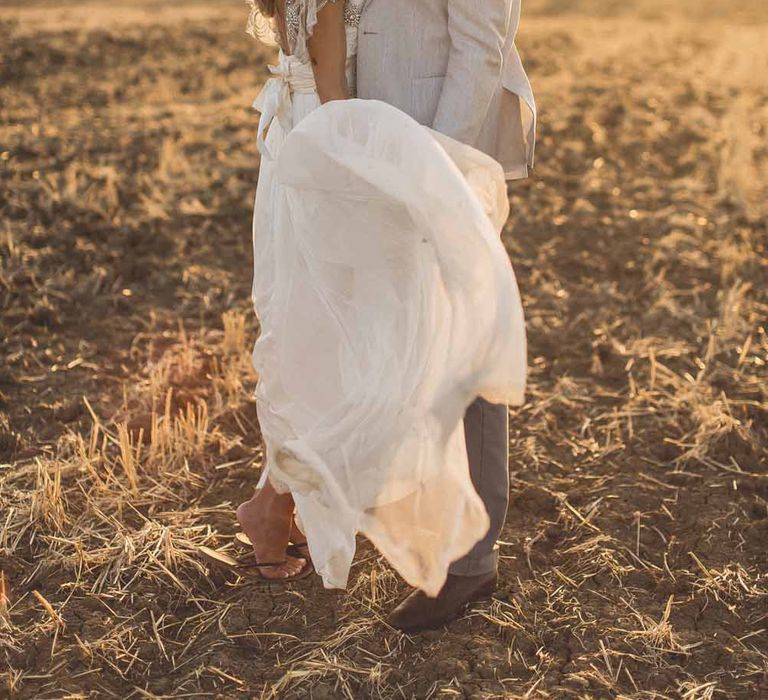 Bridesmaids In Grey Dresses By Jenny Yoo // Rustic Luxe Wedding In Tuscany Styled By The Wedding Of My Dreams With Flowers By Passion For Flowers Anna Campbell Bride Images & Film From WE ARE // THE CLARKES