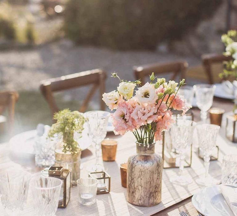 Bridesmaids In Grey Dresses By Jenny Yoo // Rustic Luxe Wedding In Tuscany Styled By The Wedding Of My Dreams With Flowers By Passion For Flowers Anna Campbell Bride Images & Film From WE ARE // THE CLARKES