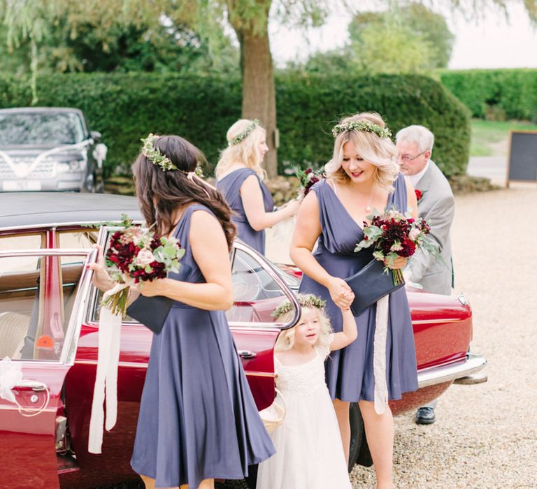 Bridesmaids In Slate Grey Image by Hannah Duffy Photography