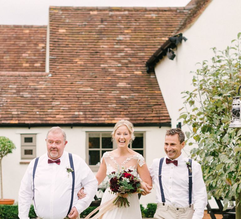 Bride With Autumnal Wedding Bouquet Image by Hannah Duffy Photography