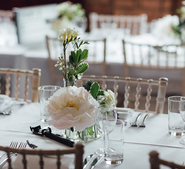 Relaxed Wedding Reception With Wooden Trestle Tables