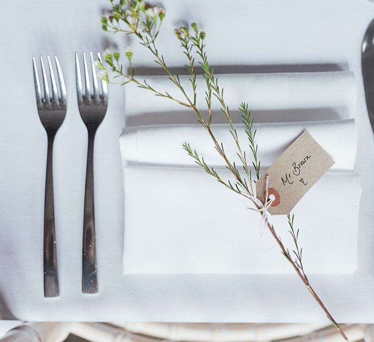 Simple Place Setting For Wedding