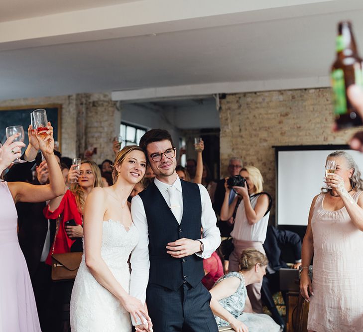 Stylish Wedding At One Friendly Place London With Bride In Pronovias And Groom In Paul Smith With Images From Miss Gen Photography