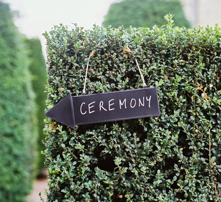 Ceremony Sign