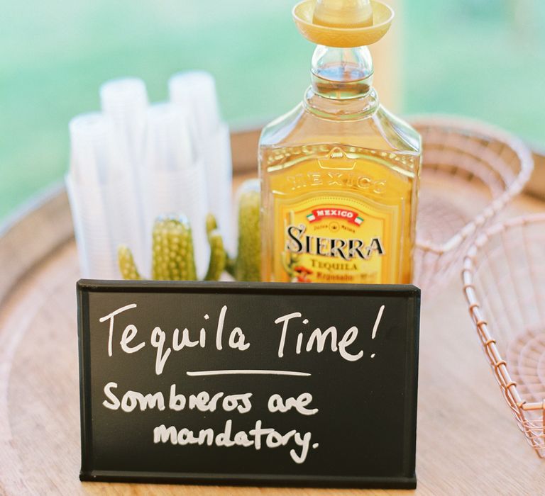 Tequila Bar At Wedding