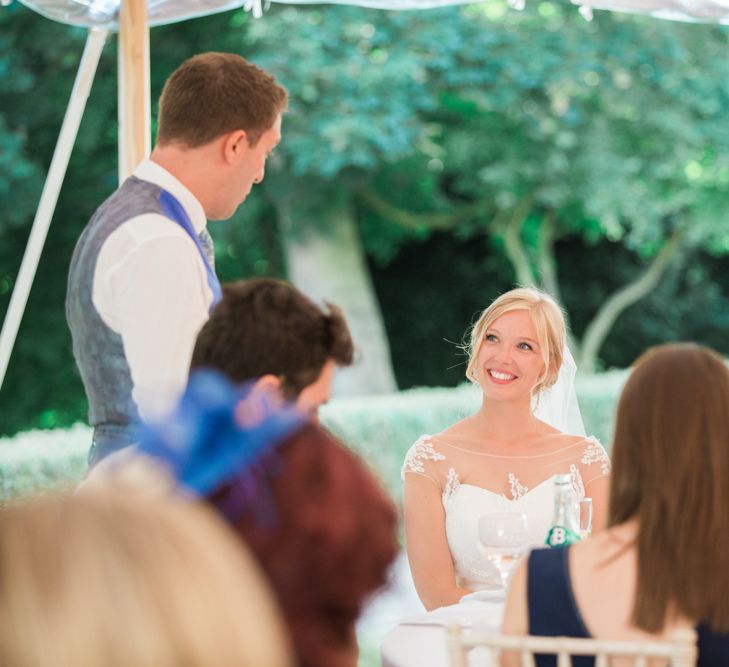 Bride in Naomi Neoh Wedding Dress